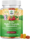Plantebaserede kids Multivitamin Gummies - Multivitamin til børn immunforsvar med Vitaminer A, C, D3, E, B6 & B12, Zink & Jod - Børns Vitaminer Chewable Formel for Stærk Sundhed - 90 Greve