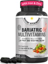 Bariatric Multivitamin med Jern til kvinder & mænd - All- in- One 42 Superfood Blend til energi & immunstøtte - Post- Kirurgi Inddrivelse, Easy- to- Swallow, Halal, Made in USA (60 flydende kapsler)