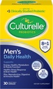 Culturelle daglige sundhed 8- in-1 Probiotisk og Multivitamin til mænd - 30 Tæl - Naturligt -Sourced Probiotika til fordøjelsessygdomme & immunforsvar, med Magnesium, D3- vitamin, C-vitamin, B12-vitamin