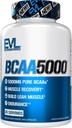 BCAAs Aminosyrer Supplement for mænd - EVL 2: 1: 1 5g BCAA kapsler til Post Workout Inddrivelse og Lean Muscle Builder for mænd - BCAA5000 Forgrenet kæde Aminosyrer Næringsstof Supplement - 30 Servering