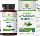Brieofood Organic Gymnema 1500mg, 45 Servering, Vegetarisk, Gluten Free, 90 Vegetariske tabletter