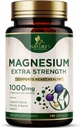 Magnesium Mineral Supplement 1000 mg - høj potens Magnesium Citrate for ben, hjerte sundhed, nerver & muskel support, Nature 's Magnesium Complex for hele kroppen støtte, flaske i USA - 180 kapsler