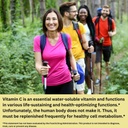 100% Natural Vitamin C fra Acerola Cherry med Lavitol DHQ Dihydroquercetin Plus 250 mg Citrus Bioflavonoider - Whole- Food Vitamin C, Ingen syntetisk ascorbinsyre og ingen tilsætningsstoffer - 250 mg, 60 kapsler