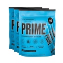 PRIME HYDRATION + Sticks Blå Hindbær Name 124; Hydration Powder Single Serve Sticks # 124; Elektrolyte Powder On The Go - 124; 250mg BCAA, B Vitaminer, Antioxidanter # 124; Lavsukkertabletter # 124; Coffein- Free