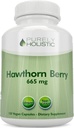 Rent holistisk Hawthorn Berry - 150 Veganske Kapsler - 5 måneders Tilgang - Høj Styrke 4: 1 Uddrag - Non- GMO Hawthorne supplement - Understøtter hjerte-kar-sygdomme og fordøjelsessygdomme