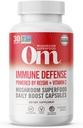 Om Mushroom Superfood immunforsvar Mushroom Capsules Superfood Supplement, 90 Greve, 30 Dage, Mushroom Blend, Reishi, Tyrkiet Tail, Maitake, Agaricus Blazei, C-vitamin, Vegan