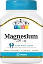 21. Century Magnesium 250 mg tabletter, 110 Tælling