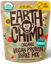 EarthChimp Organic Vegan Protein Powder - with Probiotics - Non GMO, Dairy Free, Non Whey, Plant Based Protein Powder for Women and Men, Gluten Free - 52 Servings 64 Oz (Vanilla) No Scoop