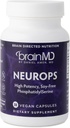 Dr. Amen BrainMD NeuroPS - 30 kapsler - 150 mg PhosphatidylSerine - fremmer Mental Focus, Energi & Memory - Gluten Free - 30 Servere