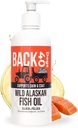 BACK 40 Hunde Wild Alaska fiskeolie til hunde, Hud og Coat supplement til hunde & katte, Omega- 3- Rich Salmon og Pollock olie, EPA & DHA Hund Salmon Oil til hjerne, hjerte, og Joints 16 fl oz (473 ml)