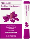 FOODOLOGY Psyllium Huskology (20 Sticks, 10 Days) - Herbal Psyllium Husk Supplement for Constipation Relief, Gut Health. Plant-Based Dietary Fiber, Maximum Strength 7,200mg.