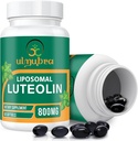 800 MG Liposomal Luteolin Supplement - Maximum Absorption, Premium Antioxidant Supplement for hjerne & Overall Well- Being, 60 Softgels - 30- Day Supply