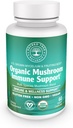 Organic Mushroom Support Kapsler, 9 Mushroom Blend for immunforsvar & Wellness med Reishi, Lions Mane, Cordyceps & Mere - 100% Ren, Non- GMO, Vegan