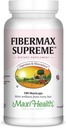 Maxi Health Fibermax Supreme – Fiber Capsules for Gentle Digestive and Gut Support – Vegetarian Psyllium Husk Capsules – Kosher Fiber Supplement for Men and Women (180 Count)