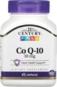21. Century Co Q10 30 mg kapsler, 45 Tælling (21341)