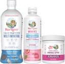 MaryRuth Organics Women's MultivitaminLustriva Hair Growth, Menopause Support, & Daily Liquid Multimineral, 3-Pack Bundle for Hair Support, Skin Health, Immune Support, Gut Health, and Sleep Support