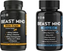 Dag & nat energi med dvalehjælp Bundle 124; 400mg Koffein Buddy 124; 600mg Ashwagandha Buddy 124; 200mg Lions Mane Buddy 124; Øget energi & Focus & Mood Sleep Aid med GABA, Valerian Root, Kamille, Melatonin, Magnesium