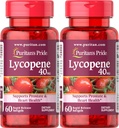 Puritans Pride Premium Lycopene 40mg, Kosttilskud til Prostata, Antioxidant, Heart Health, og Total Health Support, 2 Måned Supply, 60 Rapid Release Softels, 2 Pack