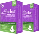 Azendus Mood 400mg 2- Æsker af S- Adenosylmethionin Butandisulfonat (SAM- e) 120 Enteroovertrukne tabletter - Vegan, Gluten Free, Soy Free