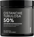 Cistanche Tubulosa Extract - Ultra High Potency 10: 1 Extract med 50% Echinacosid & 10% Verbascosid - Højkoncentreret - Third-Party Lab Testet - 60 kapsler