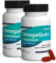 OmegaQuin Black Seed Oil + Vivo Mega Fish Oil against 124; Synergistisk Omega-3 & Thymoquinon Supplement