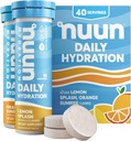 Nuun Daily Electrolyte Tablets with Magnesium, Calcium, Kalium, Chlorid & Natrium, Gluten Free, Sugar Free, & Vegan, Mixed Citrus Flavor, 4 Pack (40 Servere i alt)