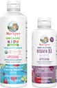 MaryRuth Organics Kids Multivitamin Liposomal (Strawberry Cherry & Vanilla) & Vitamin D3 Liposomal (Mixed Berry) Clean Label Project Verified® Vitamins for Immunity & Overall Wellness, Vegan, Non-GMO