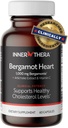 Bergamot Heart - 1000mg Certified Citrus Bergamot - Extra Strength Polyphenoler - Kardiolog Udviklet & Klinisk Proven - Bergamot supplement til høj kolesterol & hjerte sundhed