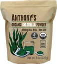 Anthony 's Organic Chlorella Powder, 8 oz, Non GMO, Gluten Free, Broken Cell Wall