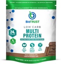 BioTrust Low Carb Protein Powder - Lækker Whey & Casein Blend fra Grass- Fed Hormone Free Cows - Ikke GMO, Gluten Free (Chokolade)
