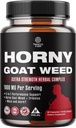 Natures Craft Horny Goat Weed for Men - Extra Strength Male Supplement with Black Maca Root, Tongkat Ali, Saw Palmetto & Panax Ginseng Extract for Stamina & Energy - 90 Capsules