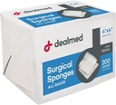 Dealmed 4 "x 4" Kirurgiske svampe, 8-Ply, Non- vævet Absorbent Gauze Sponges til Sårpleje, Førstehjælp Kits og Medicinske Faciliteter, 200 Count (pakke med 1)