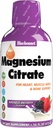 Bluebonnet Nutrition Magnesium Citrate 420 mg - Calm Mind & Body * - Understøtter hjerte, muskel & søvn * - Non- GMO, Vegan, Kosher, Gluten- Free, Soy- Free, Milk- Free - 16 FL OZ, blandet berry flavor