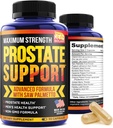 Prostata Kosttilskud til mænd - 90 naturlige prostata helbredskapsler - Græskar Frø, Pygeum og Saw Palmetto til mænd Brege Kontrol og sund urinarisk Tract Support - Made in USA