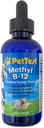 PetTest Methyl B12 Vitamin Liquid Drops 4fl oz (5000 MCG) Supplement med Methylcobalamin til Diabetisk Kæledyr, Maksimal Absorption til at øge energi til hunde og katte