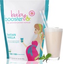 Baby Booster Tahitian Vanilla Prenatal Vitamin Supplement og Protein Shake, Koffein fri, Alle naturlige, Vegetarisk DHA, High Protein, Methyl Folate, B Vitamin, Great for Morning Sygdom, 1 LB