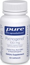 Pure indkapslinger Pycnogenol 100 mg 10 mg 12 4; Hypoallergent supplement til fremme af vaskulær sundhed og give antioxidant support 12 4; 60 kapsler
