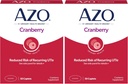 AZO Cranberry Urinary Tract Health Supplement, 1 Servering: 1 glas Cranberry Juice, Sugar Free Cranberry Pills, 50 Greve (Pack of 2)