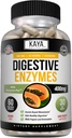 Kaya Naturals Digestive Enzymes with Prebiotics & Probiotics - Constipation & Bloating Relief - Weight Management Pills for Women & Men - Aids Immune Function - Digestion Support - 60 Veggie Capsules