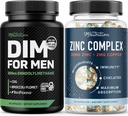 Testosterone Zinc Complex & 300mg DIM Supplement for Men for Estrogen Metabolism and Testosterone Support | Microbeadlet Zinc Supplement (60 Servings) with DIM Complex for Men (60 Servings)