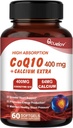 CoQ10 400mg Kapsler, Coenzym Q10 High Absorption Kosttilskud