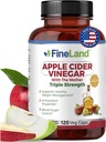 FineLand Apple Cider Vinegar Capsules with The Mother & Probiotics – 120 Veggie Capsules – 1600mg Eq. per seving – Digestive, Detox & Gut Health Support – Non-GMO, 100% Vegan Made in USA