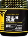 PrimaForce L- Citrullin Malat Powder, Unflavored Pre Workout Supplement, 200 Bedste - øger energi, aids Inddrivelse, forbedrer styrke ydeevne - Vegan, Non- GMO