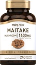 Piping Rock Maitake Mushroom Extract: 124; 1600mg - 124; 240 Kapsler: 124; Urtetilskud: 124; Non- GMO, Gluten Free