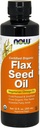 Flax Seed Oil 12 Oz ( Certified Organic Non GE ) - NOW Foods