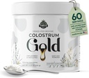 Colostrum Gold - Premium Grass- Fed Bovine Colostrum Powder supplement til immunitet, Gut Sundhed, Muskel & Wellness - Daglig Superfood støtter hår, hud, negle - Kvinder og mænd - Unflavored, 60 Servere
