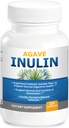 Agave Inulin kapsler fordøjelsesstøtte Opløselig Fiber Prebiotic Agave Inulin 120 Ct.