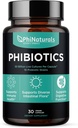 PhiNaturals High Potency Probiotika 10 Strops 30 Millioner CFU 'er [30 Veganske Kapsler] for kvinder og mænd fordøjelsessygdomme - Lactobacillus Acidophilus Salivarius Rhamnosus Bifidobacterium Probioticos