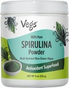 Organic Spirulina Powder - Blå Grøn Alger Plant- baseret Superfood Blend - Antioxidant-Rich med chlorophyll, Vitamin & Min til Cleansing, Energi & Immunitet Support - Vegan, Non- GMO - 8 oz