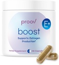 Proov - Boost supplement til kvinder - fremmer østrogen produktion - Fertilitet & Menopausal støtte til kvinder - Hormonal Balance - Aften Primrose Oil Red Clover, Dong Quai, Black Cohosh - 30 kapsler